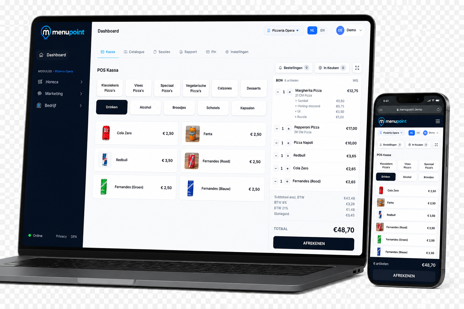 Menupoint dashboard